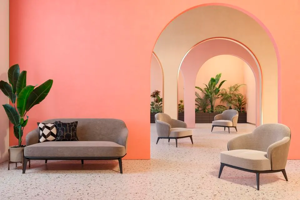 Contemporary Coral Lounge